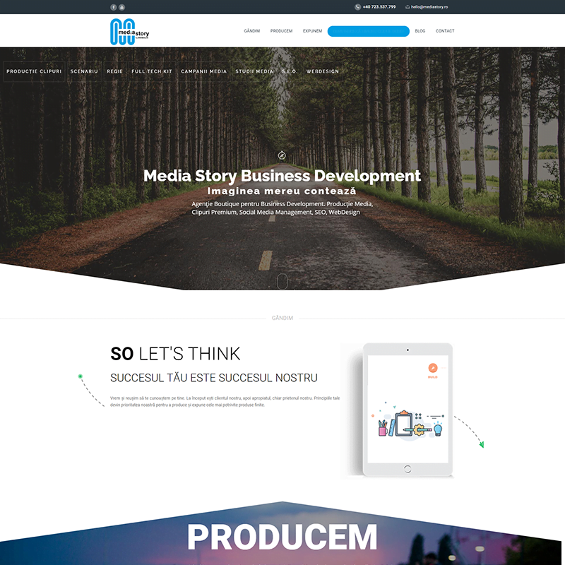 MediaStory – Productie clipuri, regie, scenarii, campanii media, webdesign, seo
